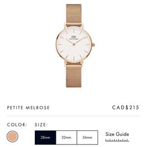 NEW DanielWellington PetiteMelrose Rosegold watch
